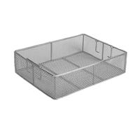 HUANGHAIQIU Instrument Sterilization Baskets, Medical 304 Stainless Steel Mesh Basket,Instrument Tray Mesh Perforated Baskets Sterilization Tray,for Hospital,30 * 20 * 10cm