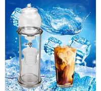 HUANGHAIQIU Moka Pot,Water Drip Coffee Maker with Filter Paper Reusable Glass Filter Espresso Coffee Dripper Pot Ice Cold Brew Coffee Machine Interesting