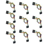 HUANGING 10PCS 2.54mm Jumper Wires With Pre 22AWG Cables Double Head For Auditory Devices And Circuit Assembly