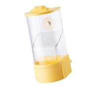 HUANGING Automatic Not Mess Bird Feeder Clear Parrots Food Holder Container for Cage Reducing Waste for Small Birds