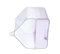 HUANGING Bird Bath Cage Accessory Spacious Clear Box for Parrots Cockatiels Conures and Quakers with Easy Drawer