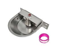 HUANGING Cow Water Bowl Automatic Drinking Waterer Stainless Steel Switching Water Dispenser for Goat Cattle Horse Piglets Farm Animal Waterer
