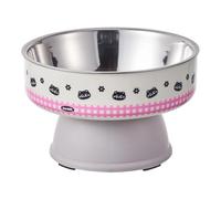HUANGING Dog Feeding Station with Feeders Bowl Splash Proof Features for Easy Cleaning Heavy Duty Stainless Steel Cats Dog Bowl Set