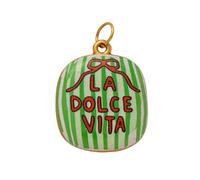 HUANGING Elliptical Hand Painted Metal Pendant for Necklace Earring Jewelry Accessory for Creative Projects Jewelry Supplies