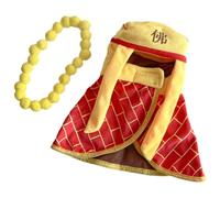 HUANGING Fun Buddhist Monks Costume for Dog with Soft Comfortable Suitable for Walking Gatherings Costume Play Dog Jackets Walking