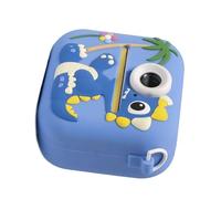 HUANGING Instantly Print Kids Camera With Dinosaur Silicone Case 2.4Inch Screen Rechargeable Battery Builts in gaming Music Playe