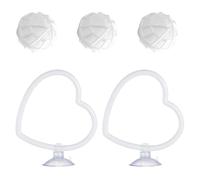 HUANGING Interactive ABS Pet Fish Swimming Circles 2 Piece Collection with 3 Floating Spheres for Water Enrichment ABS Fish Dolls