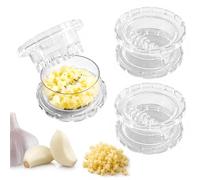HUANGING Manual Garlic Grinder and Gingers Mincer Tool Multifunctional Garlic Crusher Clear Twist Grinder for Onion Nut Portable Kitchen Tool Manual Portable Press & Choppers