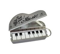 HUANGING Portable Small Piano Keychain Instrument Toy Electronic Keyboard Piano Can Play Music Keychain Interest Lovers