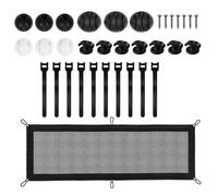 HUANGING Practical Under Desk Cable Management Meshes Organizers for Efficient Wire Storage and in Homes or