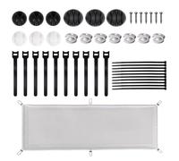 HUANGING Practical Under Desk Cable Management Meshes Organizers for Efficient Wire Storage and in Homes or