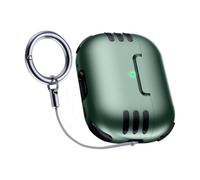 HUANGING Shockproof Hard PC Case for Wireless Earbuds Secures Fit Durability Protective Covers with Carabiner Clip