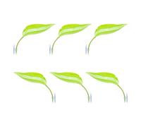 HUANGING Turtles Basking Platform 6PCS Tree Frogs Tanks Accessories Shape Bearded Dragon Platform Suction Cups Resting Leave