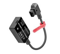 HUANGING V Mount Charging Adapter With Type C And D-Tap Large Power Output Up to 100W for Laptops Cameras and UAV Black