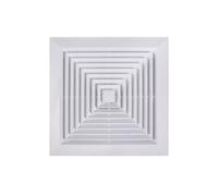 Huangj-0527 Low Noise Exhaust Fan 60x60cm Ceiling Mounted Ceiling Mute Powerful Exhaust Fan Commercial Office Ventilation Fan Anti Backflow Kitchen