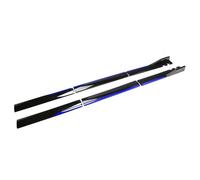 HUANGLDGS Side Skirts for Vauxhall Insignia II Grand Sport 2017 2018 2019 2020, Side Steps Running Board Kit Foot Step Boards Skirt Rail Protection Guard Bar Car Accessories,Black Blue