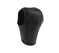 HUANGSHIJUNOUS Anti-Slip Gear Shift Knob Cover Compatible with HR-V 2016-2021 Black Red Leather Gear Shift Collars Car Accessories Interior(Black)