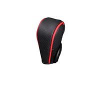 HUANGSHIJUNOUS Leather Car Shift Handle Cover Non-Slip Wear-Resistant Breathable Adjustable Shift Knob Cover Universal Car Interior Accessories(Black B)