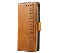 HUANGTAOLI RFID Blocking Flip Case for HMD Skyline, Kickstand with 3 Card Slots, 360 Degree Protection Shockproof PU Leather Phone Case, Lightweight and Scratch Resistant, Yellow
