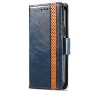 HUANGTAOLI RFID Blocking Flip Case for Nothing CMF Phone 1, Kickstand with 3 Card Slots, 360 Degree Protection Shockproof PU Leather Phone Case, Lightweight and Scratch Resistant, Blue