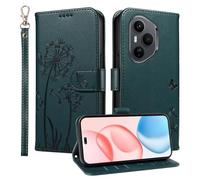 HUANGTAOLI Wallet Case for Honor 400 Pro 5G, Kickstand and 3 Card Slots, 360 Degree Protection Shockproof Magnetic Closure Flip Cover, Blue