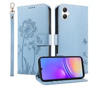 HUANGTAOLI Wallet Case for Samsung Galaxy A07 5G, Kickstand and 3 Card Slots, 360 Degree Protection Shockproof Magnetic Closure Flip Cover, Sky Blue