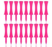 HuangXinyu 60 Pcs Pink Golf Tees Plastic Golf Tees, Reusable Plastic Pink Castle Golf Tees, Small Winter Castle Tees Golf, Unbreakable Step Golf Tees(60 x 12mm/2.36 x 0.47 Inch)