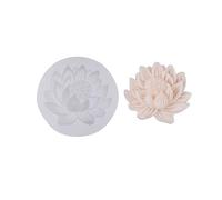 HUANIZI 3D Lotus-Flower Silicone Mold for Cake, Chocolate, Soap & More