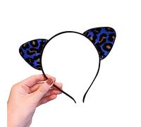 HUANIZI Cute Leopard Print Animal Ear Headband Hair Clip Costume Supplies for Teenager Girl Adults Women Costume