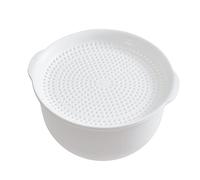 HUANIZI Kitchen Colander Strainer Bowl Set Multifunction Washing Bowl with Strainers Wash Basket and Drain Bowls for Vegetables Kitchen Drain Basket Food Strainer White