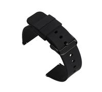 HuanJ 14mm 16mm 18mm 19mm 20mm 21mm 22mm 24mm Quick Release Soft Silicone Watch Band Universal Rubber Waterproof Bracelet Replacement(Black black,19mm)