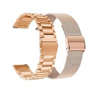 HuanJ 18mm 20mm 22mm 24mm Quick Release Milanese Solid Stainless Steel Watch Strap Folding Watch Buckle For Watch Band(Rosegold 2pcs,24mm)