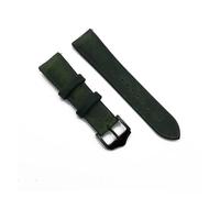 HuanJ 20mm 22mm Soft Suede Leather Vintage Watch Strap Quick Release Grey Band for Wristband Belt(Green,22mm)