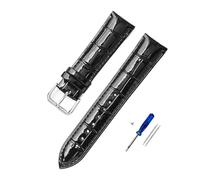 HuanJ Crystal Patent Leather Ice Surface Shiny Watch Strap 12mm 14mm 16mm 18mm 20mm 22mm Accessories Watchband(Black,14mm)