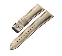 HuanJ High End Oxford Cloth+genuine Leather Strap, 18 19 20 22MM Soft And Quick Release, Retro Dustproof, Waterproof Wear-resistan(F Rose gold,20mm)