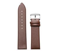 HuanJ Ultra-Thin Calf Leather Watch Strap 12mm 14mm 16mm 18mm 19mm 20mm 21mm 22mm Soft Genuine Band Men Women Bracelets(Dark Brown,18mm)