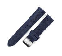 HuanJ Velour Strap, Porous Strap, Suitable For Cowhide Quick-release Raw Ear Watch Accessories(Blue,21mm)