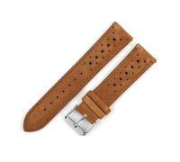 HuanJ Velour Strap, Porous Strap, Suitable For Cowhide Quick-release Raw Ear Watch Accessories(Brown,18mm)