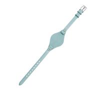 HuanJ Women's Genuine Leather Watch Strap Small Bracelet 8mm Compatible with Fossil ES4176 ES4119 4026 3262 3077 4340 Mat Finish(Sky blue,8mm rose buckle)