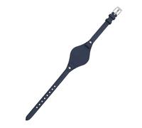 HuanJ Women's Genuine Leather Watch Strap Small Bracelet 8mm Compatible with Fossil ES4176 ES4119 4026 3262 3077 4340 Mat Finish(Dark blue,8mm rose buckle)