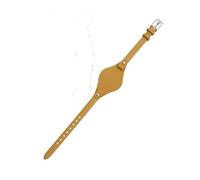 HuanJ Women's Genuine Leather Watch Strap Small Bracelet 8mm Compatible with Fossil ES4176 ES4119 4026 3262 3077 4340 Mat Finish(Khaki,8mm rose buckle)