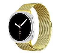 HUANLONG Mesh for Samsung Galaxy Watch Bands,For Gold Galaxy Watch 8 Band 40mm 44mm,Metal for Galaxy Watch 8 Classic Band 46mm