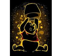 HUANNY DIY Diamond Art Winnie Pooh Diamond Painting Kits, 5D Full Drill Cross Stitch Embroidery kit for Beginners