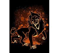 HUANNY DIY Diamond Painting Lion King Diamond Art, 5D Full Drill Cross Stitch Embroidery kit for Beginners