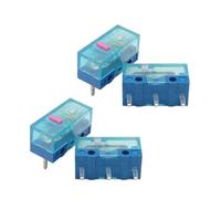 HUANO Blue Transparent Shell Mouse Micro Switch Pink Red Yellow Blue Green Dot