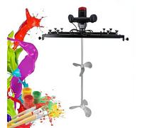 HuanSebesity 3280w Electric Paint Stirring Machine Ibc Agitator Support Hanger Folding Propeller 1000l Stirring Capacity for Ink Dissolver Mortar Grout Industrial Liquid Agitation D