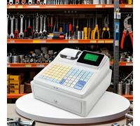 HuanSebesity 81 Keys Electronic Cash Register,Commercial Smart Tills,Suitable for Shopping Center, With Thermal Printer and Large Capacity Cash Drawer,English System