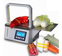 HuanSebesity Automatic Opp Tape Bundling Machine High-Speed Strapping Tool One-Button Start Intelligent Seal Secure Bundles for Supermarket Vegetables Banknote & Retail Goods Packing