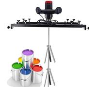 HuanSebesity Electric Ibc Tank Mixer Agitator with Support Hanger Folding Propeller 0-800rpm Speed Adjustable for Paint Ink Coatings Adhesives High Viscosity Liquids Industrial Commercial Stirring 一个