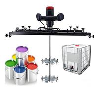 HuanSebesity Ibc Air Agitator Electric Tank Mixer 3280w Powerful Motor Support Hanger Folding Propeller Effortless Mixing for Ink Dissolver Paint High Viscosity Liquids Stirring B